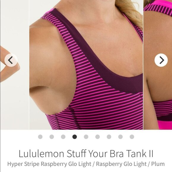 Lululemon Stuff your Bra tank II  raspberry plum - Picture 3 of 16